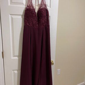 Low-back Bridesmaid Dress